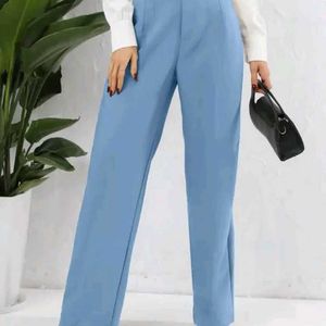 Sky Blue Straight Trouser