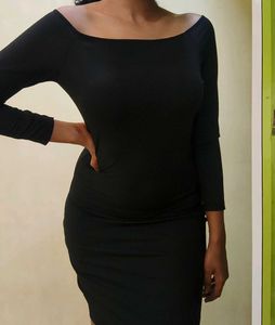 Little Black Bardot Dress
