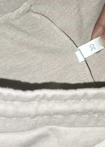 Beige Flared Trouser