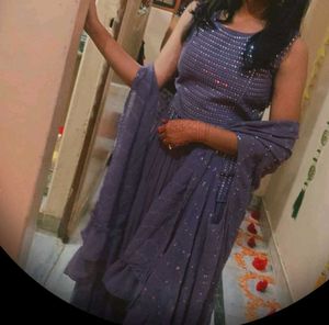 Designer Lavender Lehenga with Jacket