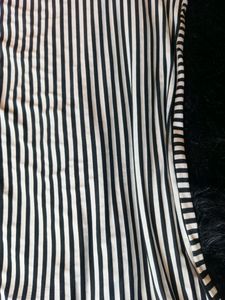 SUMMER SALE - Women Dress Black &amp; White Stripes