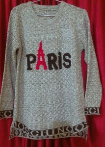 Winter Fashion😍❄️⛄ Grey Woolen Women's Top👗