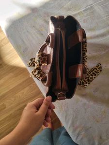 Cute PU handbag With Scarf