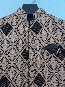 Elegant Embroidery Prince Coat With black pant