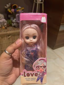 Cute Doll with Pink Hair