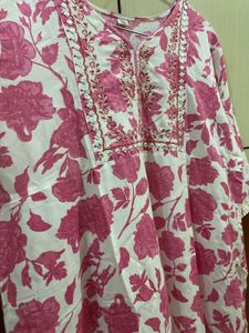 Frock suit Pink Color With Palazzo Set