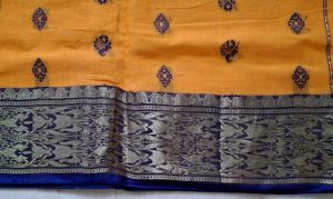 Elegant Mustard Yellow Saree 🪔✨