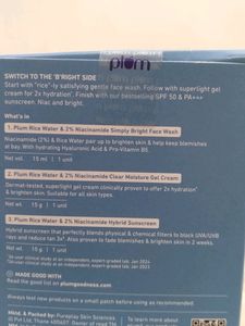 Plum Rice Water &amp; Niacinamide Trio Kit