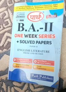 Parth One Week Series For B.A -2nd Year RAJASTHAN