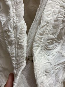 Thrifted White Textured Jacket