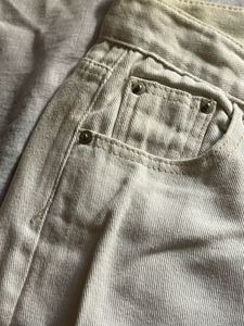 White Denim Straight Leg Jeans