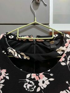 Floral Black Dress