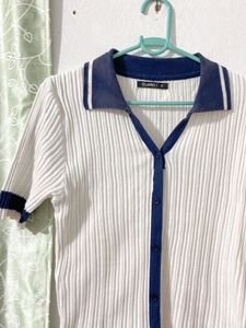 Cute Zudio Knit Polo Top
