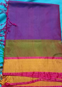 Elegant Purple Silk Saree