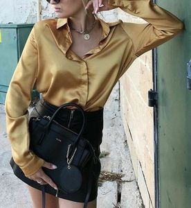 Satin Cropped Shirt