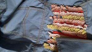 Teal Supreme Quality Cotton Shirt, Multicolored Sequins