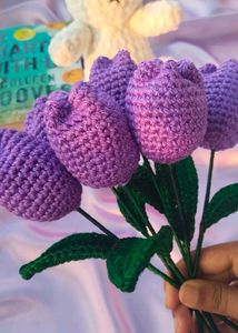 Crochet Purple Tulips 🌷💜