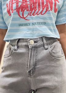 Zudio Grey Skinny Fit Jeans