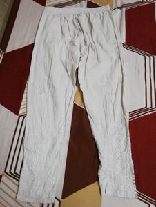 Pure chickenkari Embroidered Purple Kurta