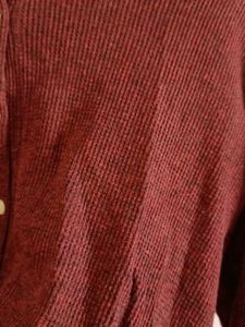 Maroon Cropped Shirt