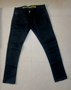 Men's New black denim