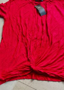 M&amp;S Collection Red Blouse - Size 12