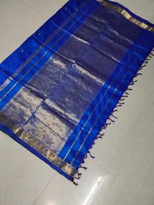 Blue Pure Kanchi Pattu Saree 💙