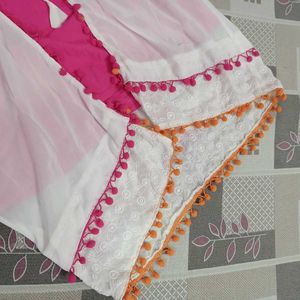 Embroidered Fuschia Pink Kurta