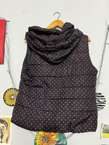 Polka Dot Puffer Vest🖤🩷