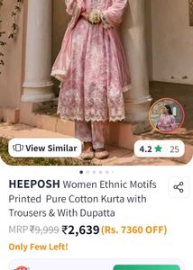 It&#39;s Anarkali Shifilli Kurta et