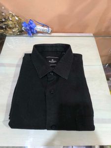 Plain Black Shirt From Blackberrys