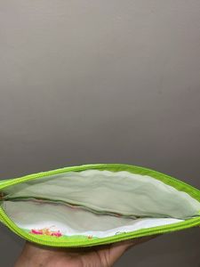 Embroidered Sequined Pouch