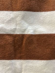 Striped Sleeveless Mock Neck Sweater