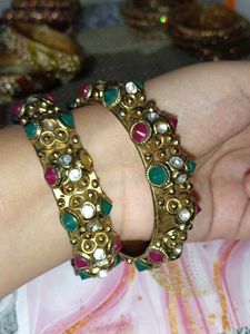 Green &amp; Mehroon Bangles