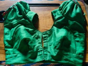 Readymade Green Blouse with Astar attached