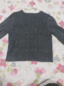 Sparkly Grey Top