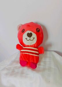 Cute Striped Shirt Red Bear Plushie