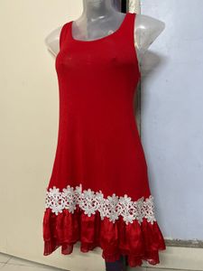 Pintrest Red Sleeveless Dress