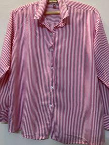 pink striped shirt for ladies