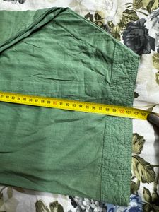 Sea Green &amp; Gold Printed 3 Piece Suit