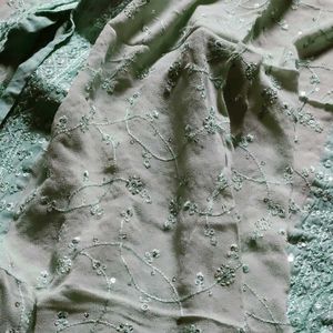 Elegant Light Green Embroidered Kurti