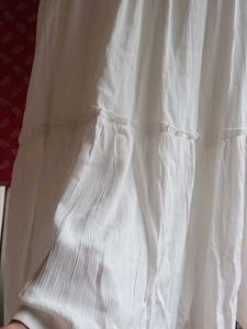 Ethnic White Skirt