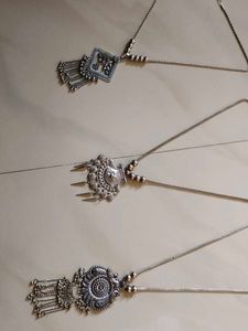 Silver Boho Necklace Set[Combo 3type Mala]🎊🥳