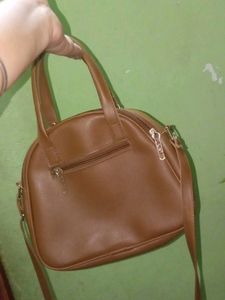 Women Tottos Brown PU Sling Bag