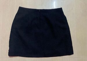 Forever 21 Black Button Up Mini Skirt