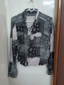 Patchwork Print Shirt