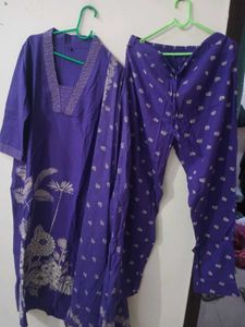 Beautiful partywear Purple Kurta Set