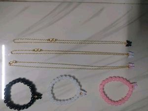 Pack Of 6 Bracelet And Pendant Combo