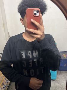 Black Graphic Sweatshirt