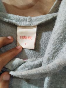 Cute Cat Graphic Hoodie - Gray
